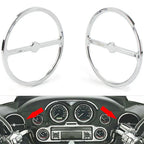 Chrome Speaker Trim Ring Covers for Harley Electra Tri Glide (2014-2023)