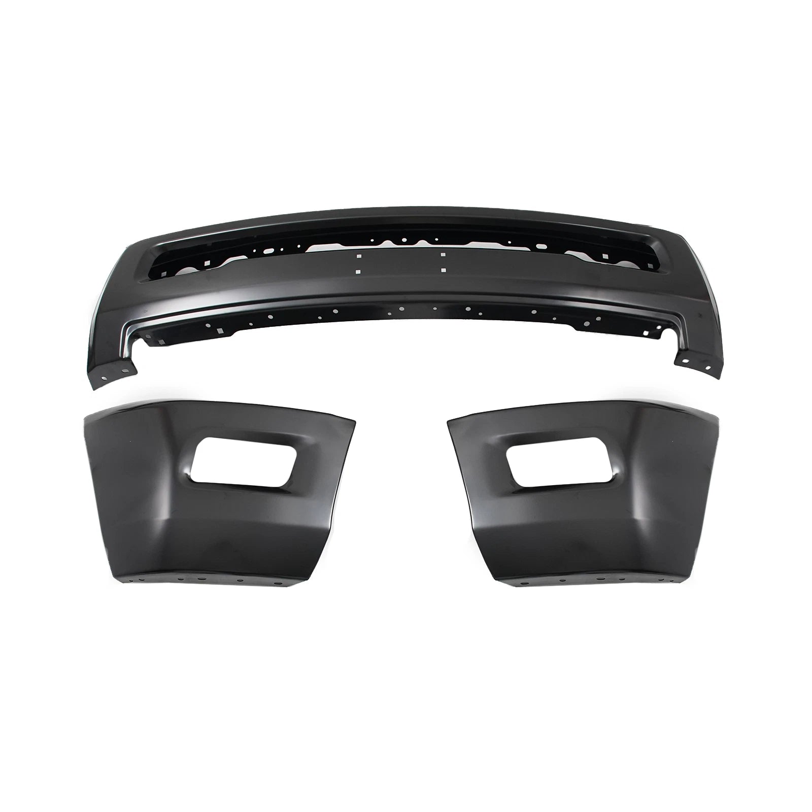 Front Bumper with Fog Light Holes for Dodge Ram 2500 3500 (2010–2018)