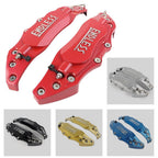 3D Metal Brake Caliper Covers for Universal Front/Rear (Large, Red)
