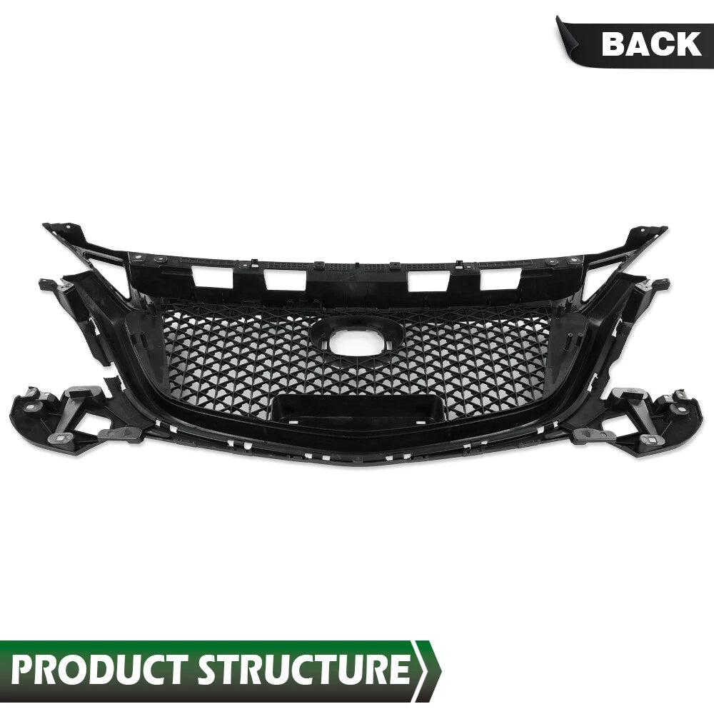 Front Bumper Upper Honeycomb Grille for Mazda 3 (2017–2018)