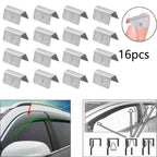 16pcs Wind Rain Deflector Clips for Heko G3