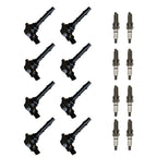 Set of 8 Ignition Coils & Iridium Spark Plugs for Mercedes-Benz CL550 (2007–2013)