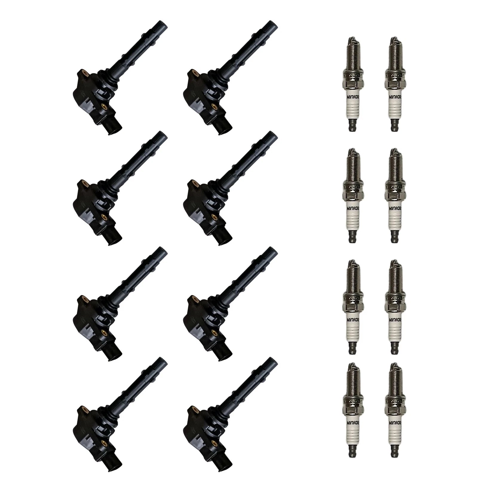 Set of 8 Ignition Coils & Iridium Spark Plugs for Mercedes-Benz CL550 (2007–2013)