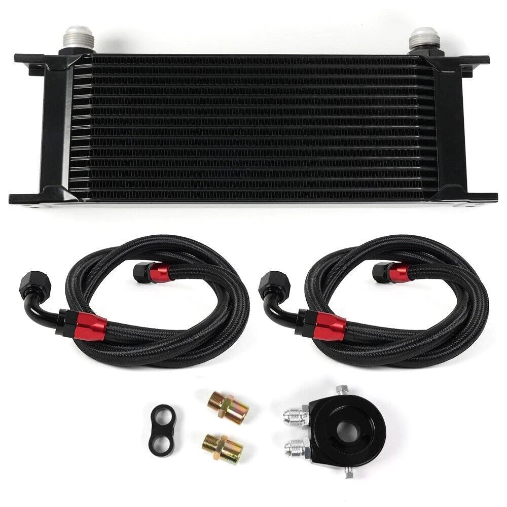 Oil Cooler Kit for Universal Engine Transmission 10 Rows AN10 Aluminium Alloy