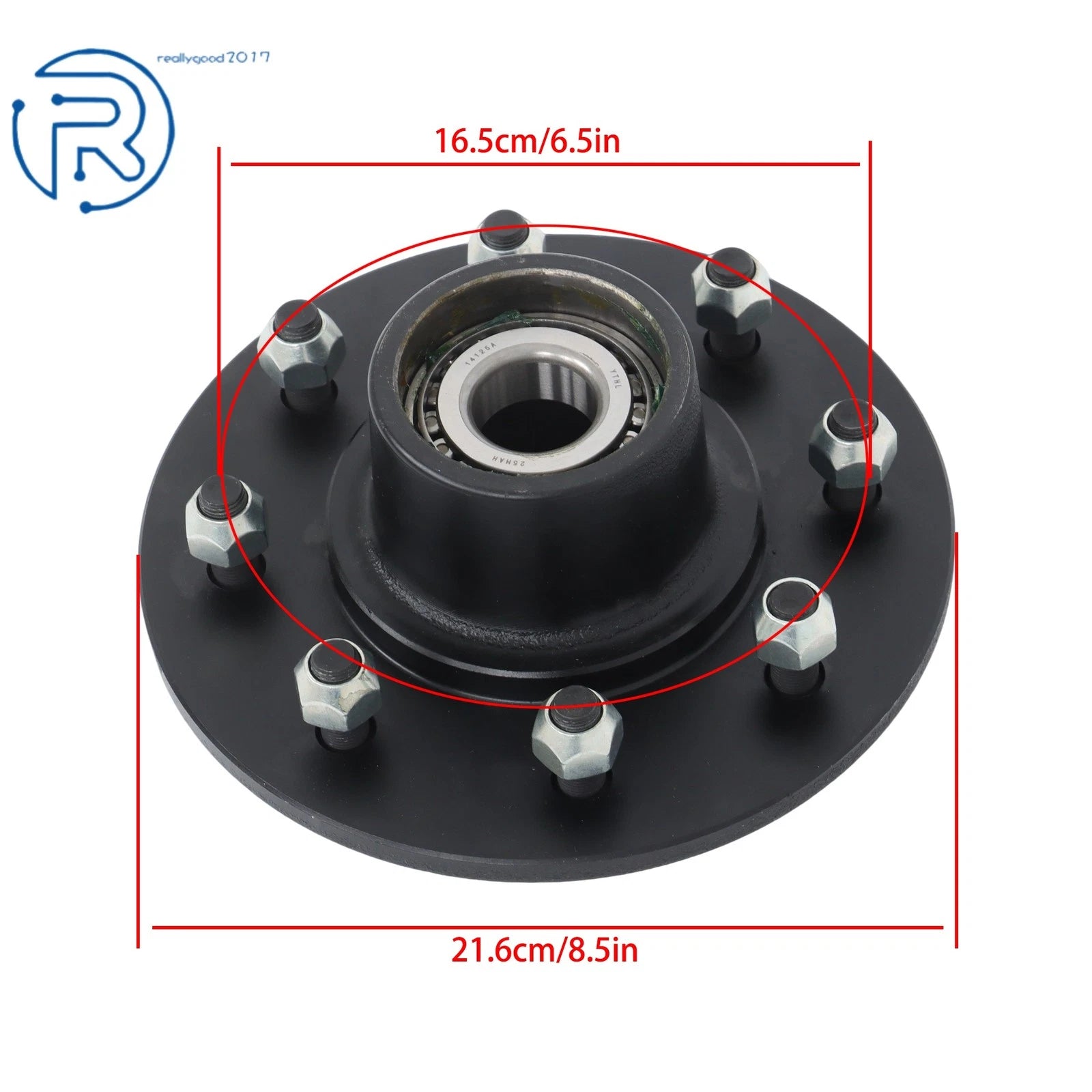 8 Lug Trailer Hub Kit for 7000 lbs Axles (Fits Various Models)