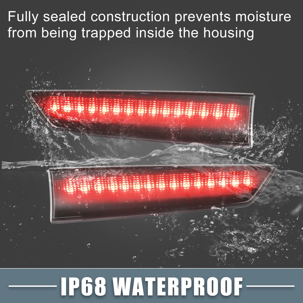 Tail High Mount Brake Stop Light No.BK2Z13466-B for Ford  1 Pair Smoked