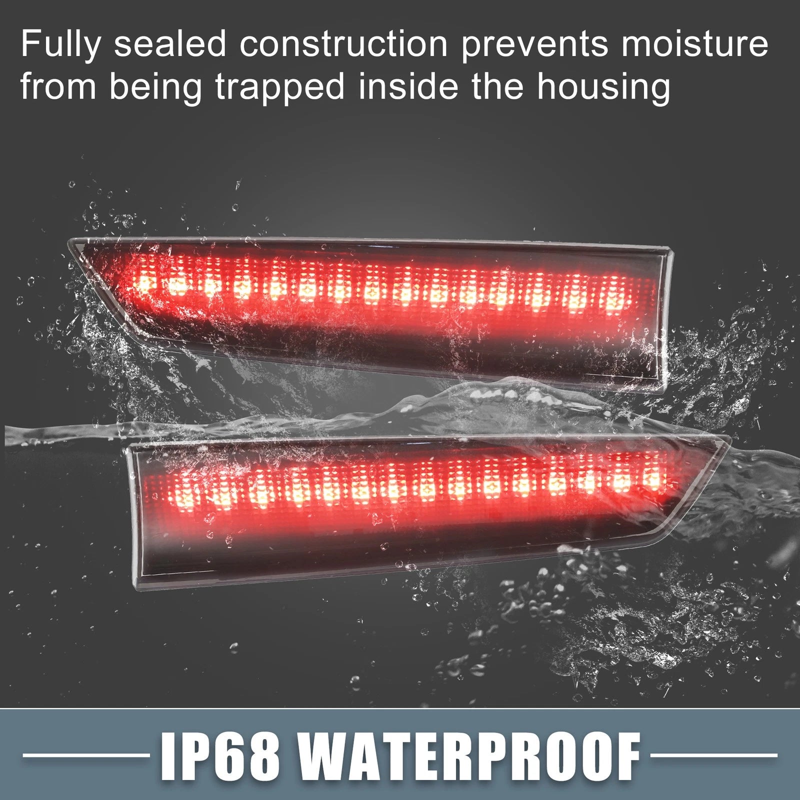Tail High Mount Brake Stop Light No.BK2Z13466-B for Ford  1 Pair Smoked