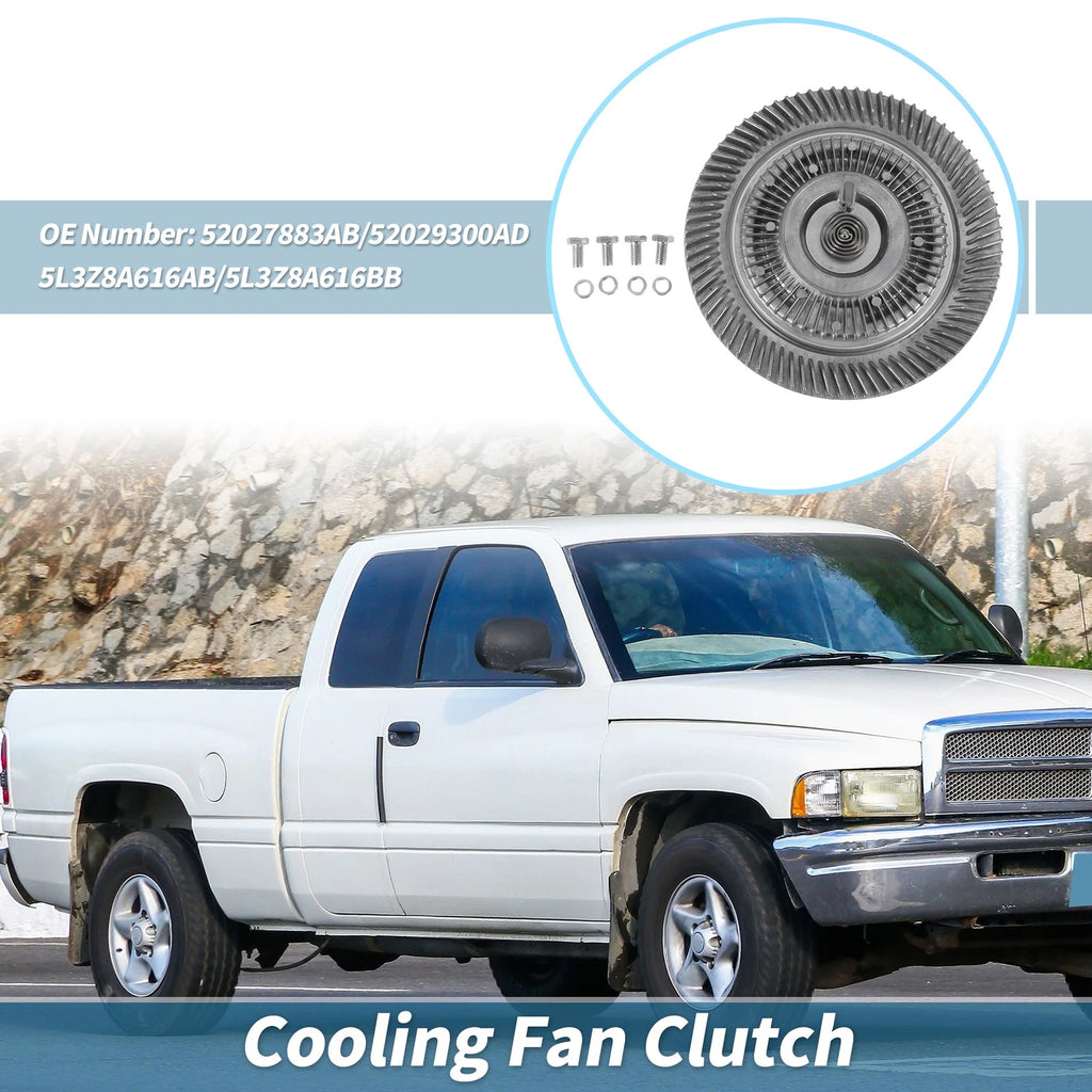 Engine Cooling Fan Clutch for Dodge Ram 1500 3.9L V6 (1994–2001) No. 52027883AB