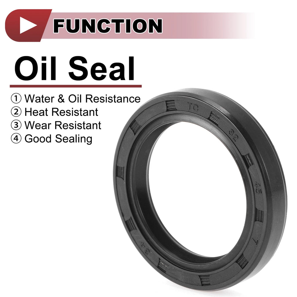 Set of 5 Rotary Shaft Oil Seals for Various Models (32x45x7mm, Nitrile)