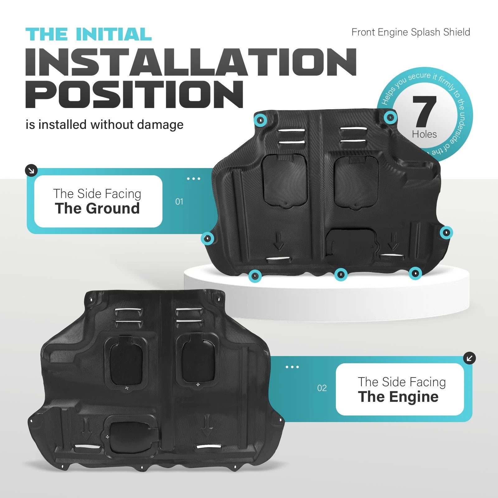 Front Engine Splash Shield for Ford Focus (2012–2018)