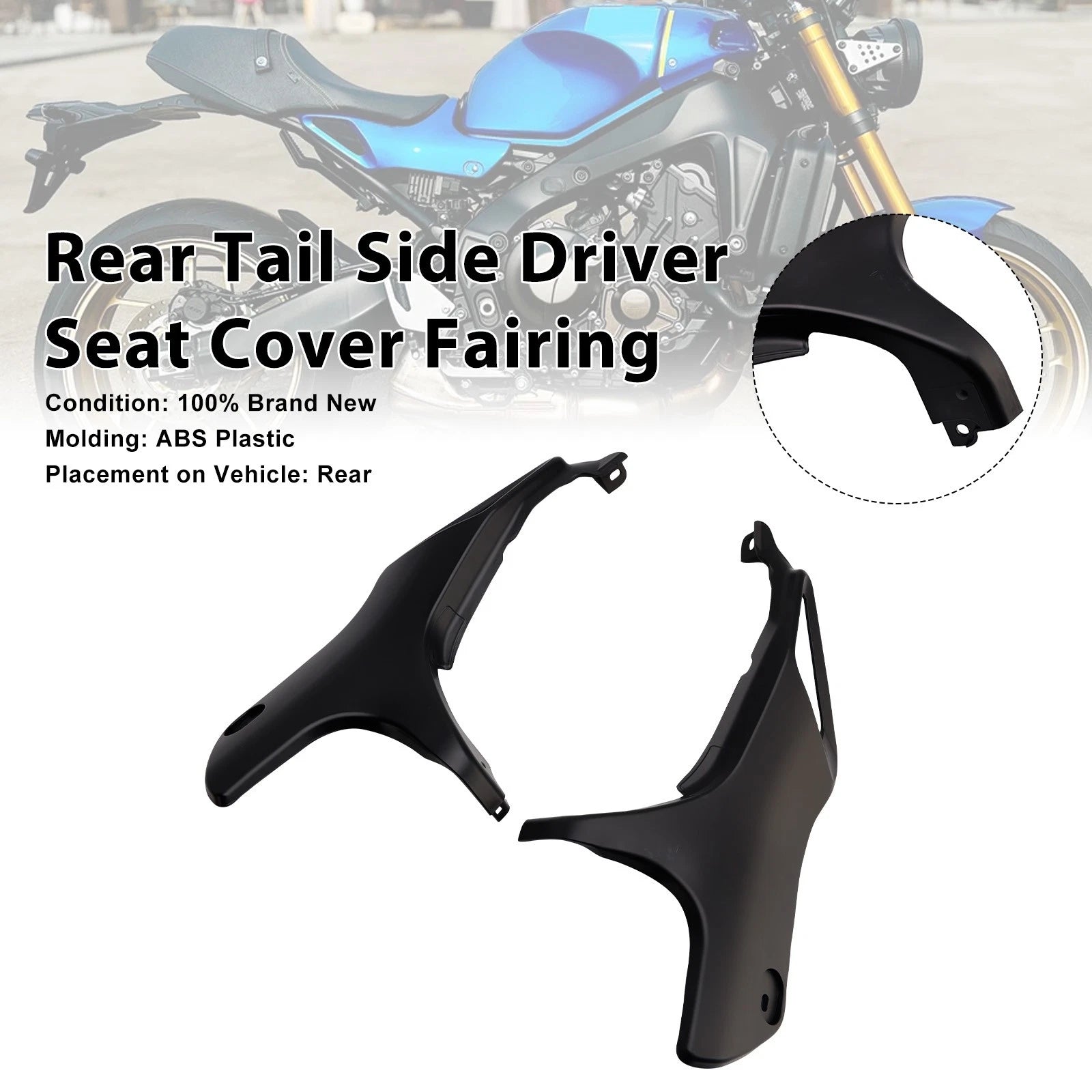 Side Seat Fairing Panel Cowl for Yamaha XSR900 (2022–2026) Matte Black