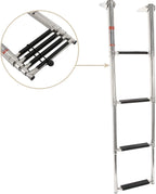 4 Steps Telescoping Boat Ladder for Swim Use - Stainless Steel