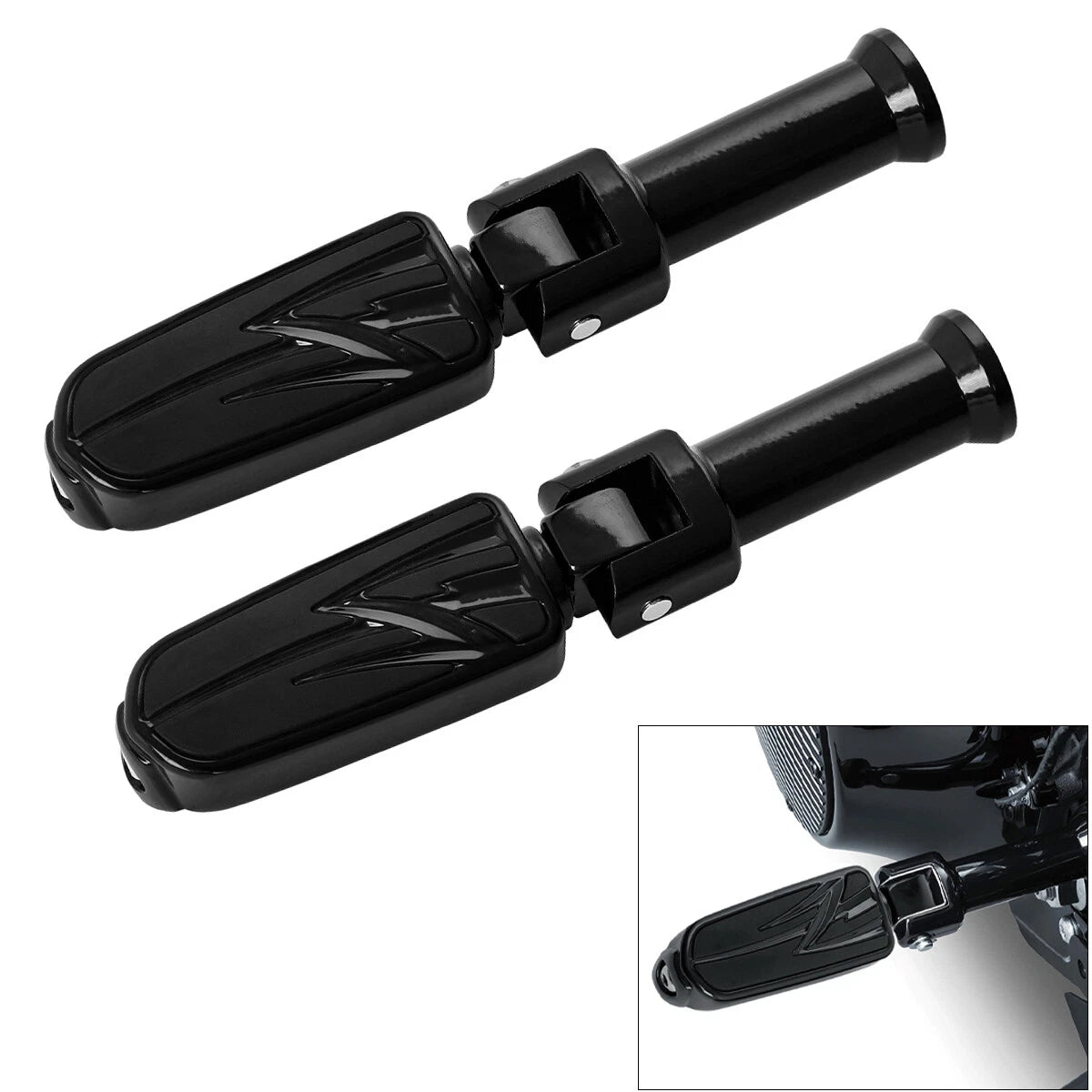 Footpegs Bracket for Harley Softail Sport Glide (2018–2023) Black
