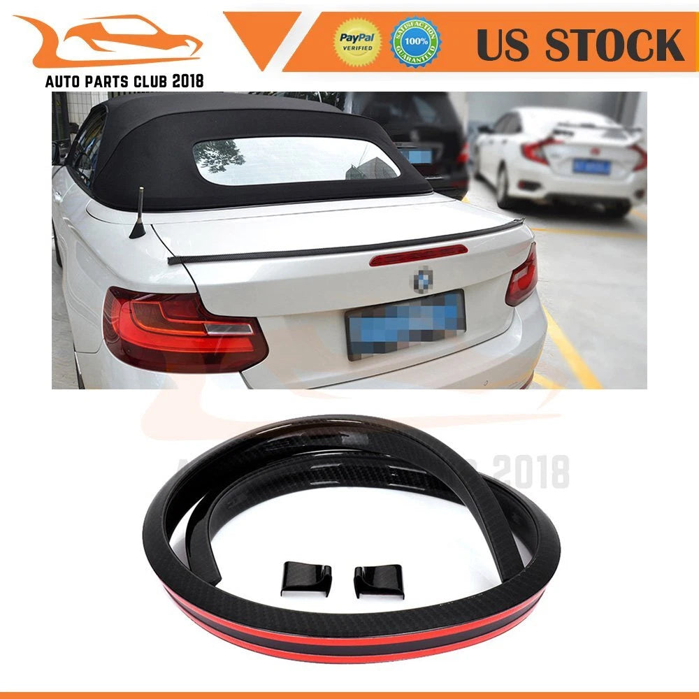 3D Carbon Fiber Rear Window Spoiler Trim for Toyota Corolla (2003–2006)