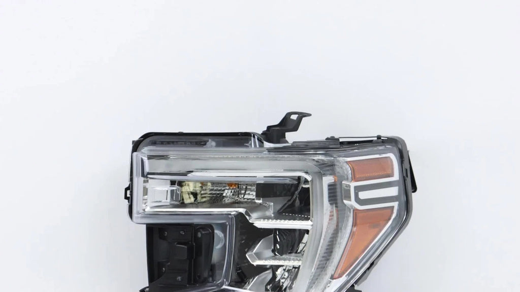 Set of 2 Halogen Headlights for GMC Sierra 1500 (2019–2021) Black