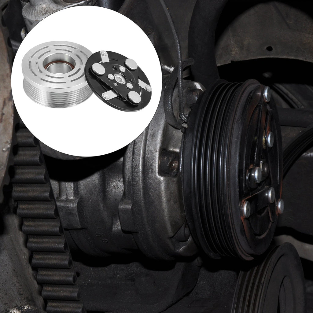 Set of 1 AC Compressor Clutch Kit Pulley Coil for Honda Fit (2009–2014)