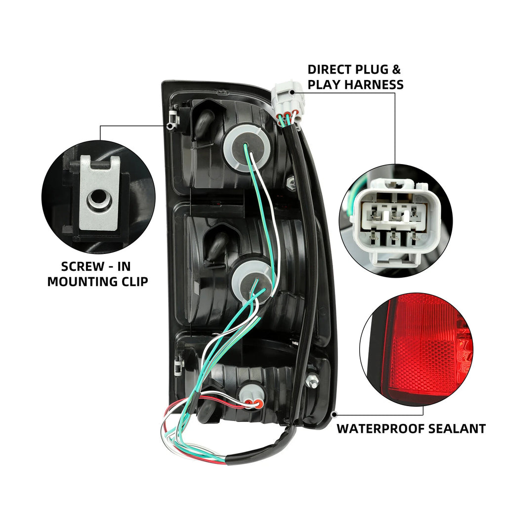 Tail Lights for Toyota Tundra (2000-2006) with Bulbs