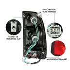 Tail Lights for Toyota Tundra (2000-2006) with Bulbs