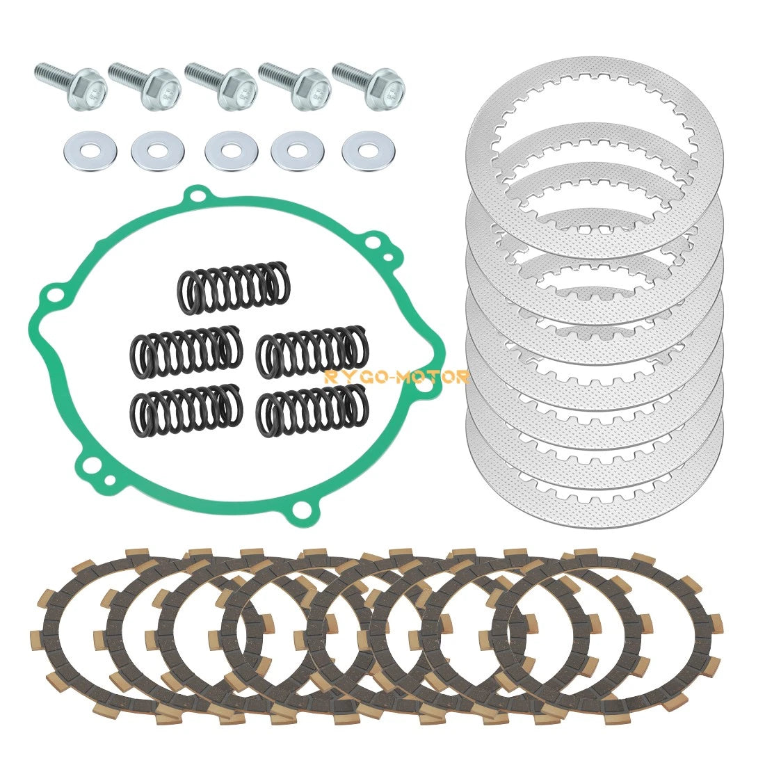 Clutch Friction Plate Kit for Yamaha YZ125 (1994–2004) - Heavy Duty Springs & Gasket