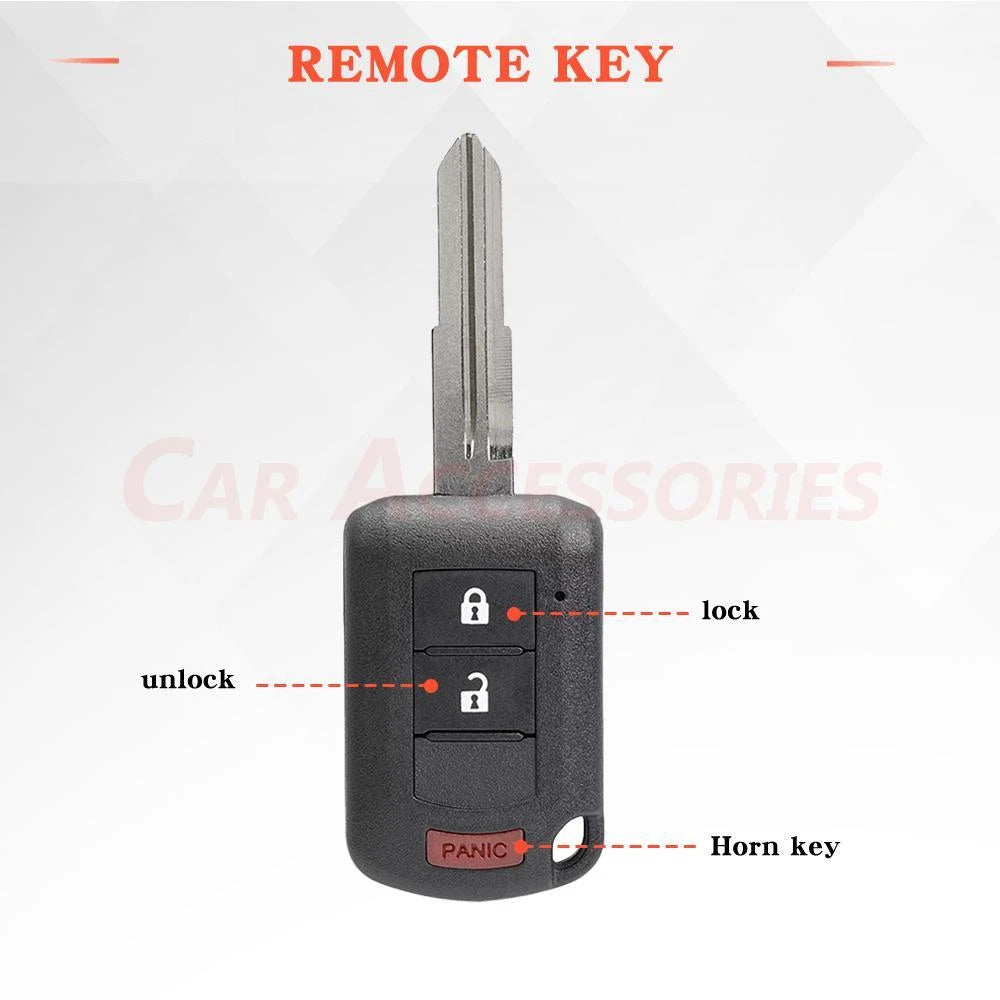 1/2 Remote Car Key Fob OUCJ166N 6370C135 for Mitsubishi Outlander (2014–2020)