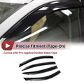 Set of 4 Window Deflectors for Nissan Sentra (2020–2024) Black Vent Visor