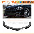 Front Bumper Spoiler Lip Kit for Dodge Charger (2011–2014) - Painted Black