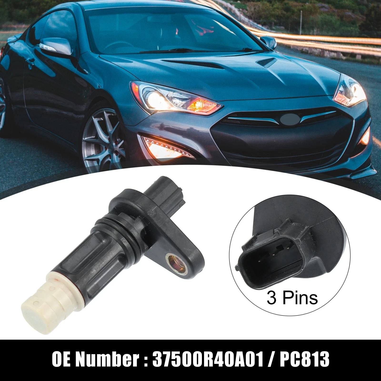 Crankshaft Position Sensor 37500-R40-A01 for Honda Odyssey Accord Acura RDX (2005–2020)