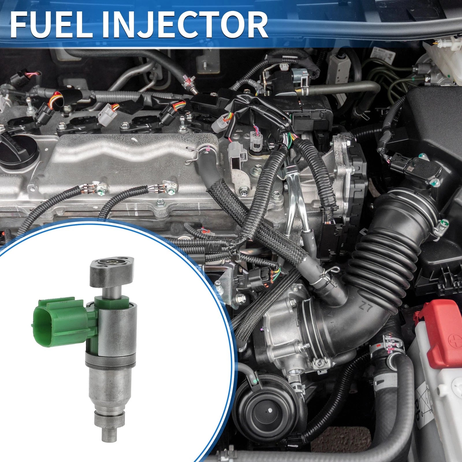 Fuel Injector for Nissan Sentra QR20 QR25 (2000–2006) 1 Pc Green