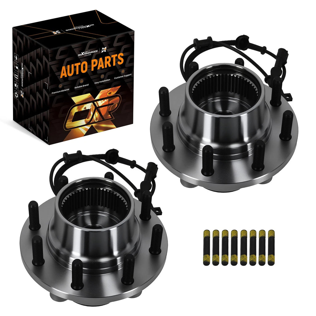 Front Hub Pair for Ford F250-F550 (1999–2004) 4WD 8 Lug ABS