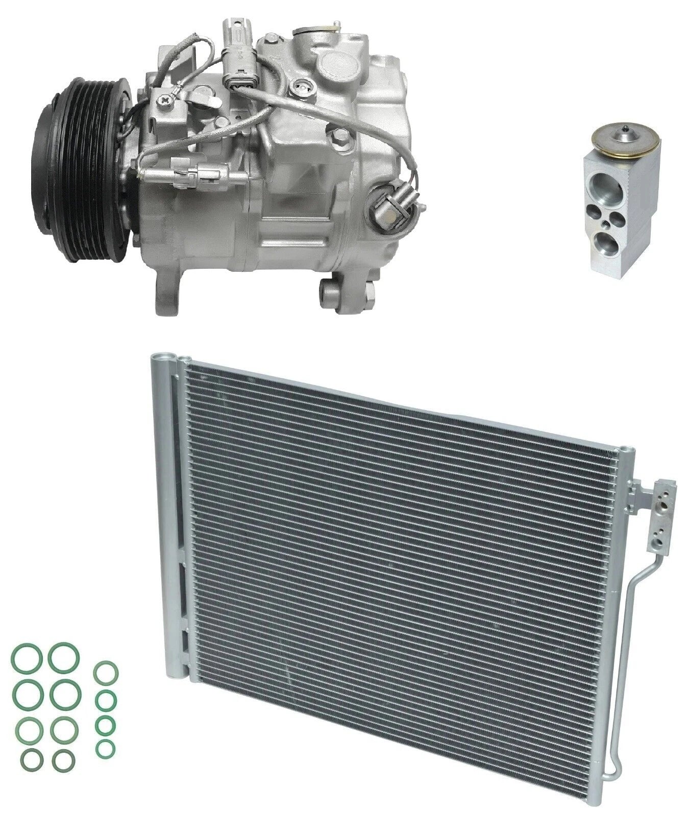 AC Compressor Kit With Condenser for BMW 528i 2.0L Turbo (2015–2015)
