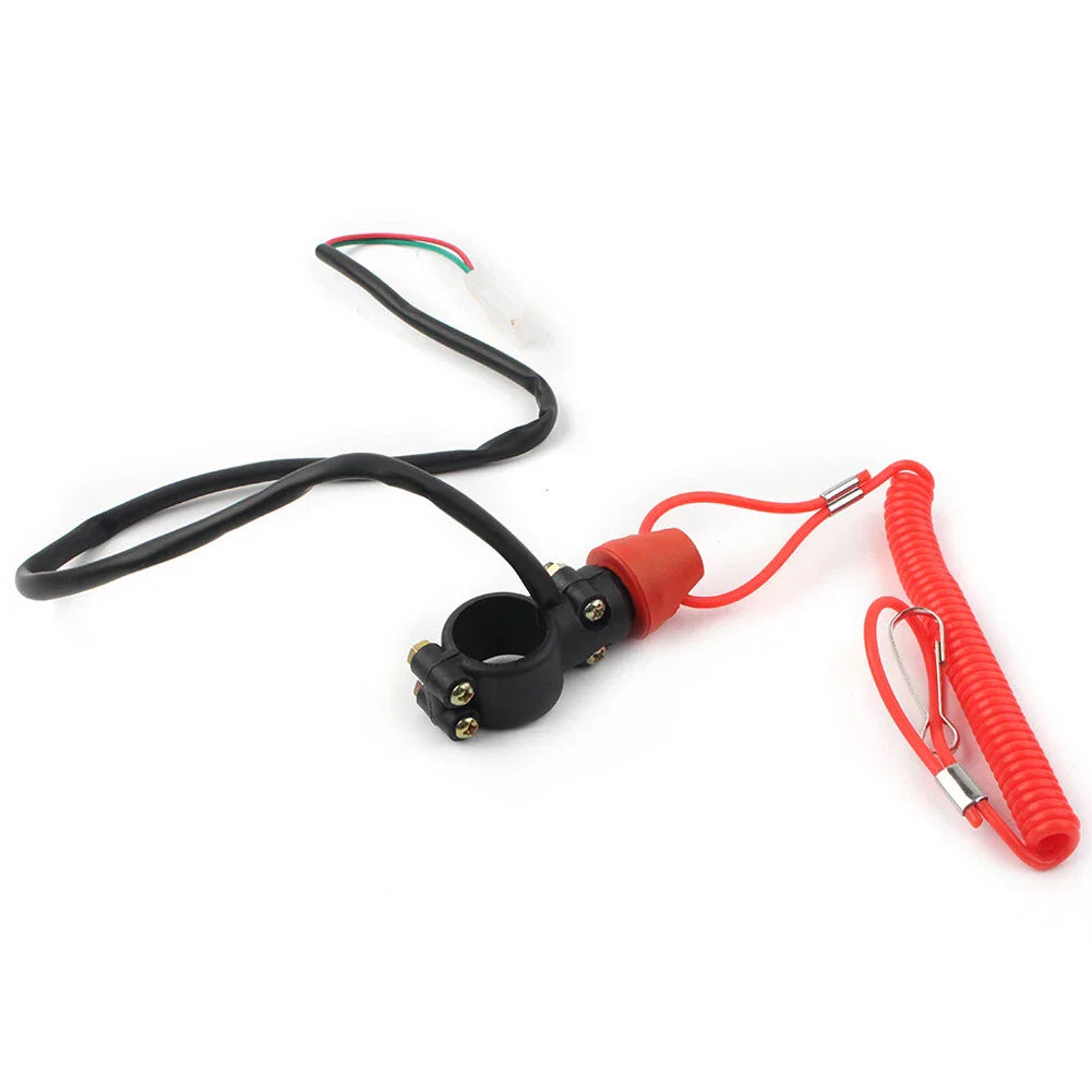 Engine Kill Switch Safety Tether Lanyard for Pit Dirt Quad Bike
