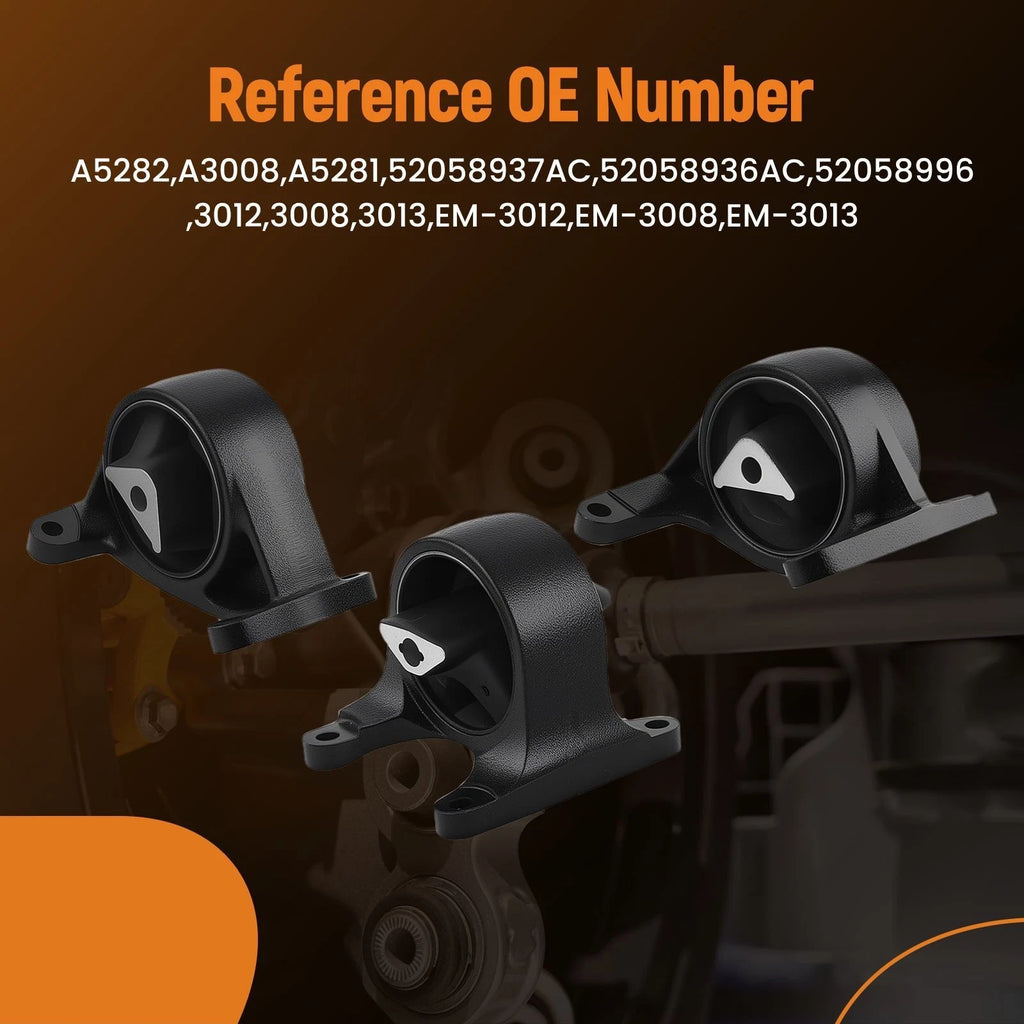 3X Engine Motor & Transmission Mount for Jeep Grand Cherokee (1999–2004)