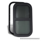 12" x 22" RV Camper Window for Trailer/Cargo Truck (Vertical Mount)