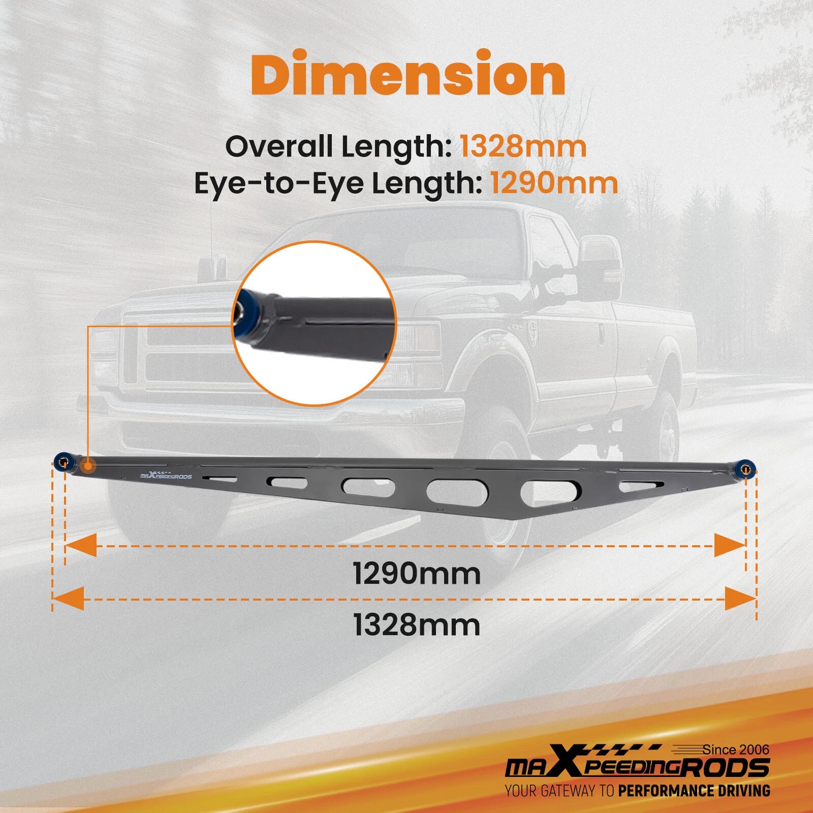 Rear Truck Ladder Bars Mounting Brackets for Ford F250 (1999–2004)