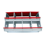 8 Compartment Metal Poultry Nest Box for Hens (Wall Mount)