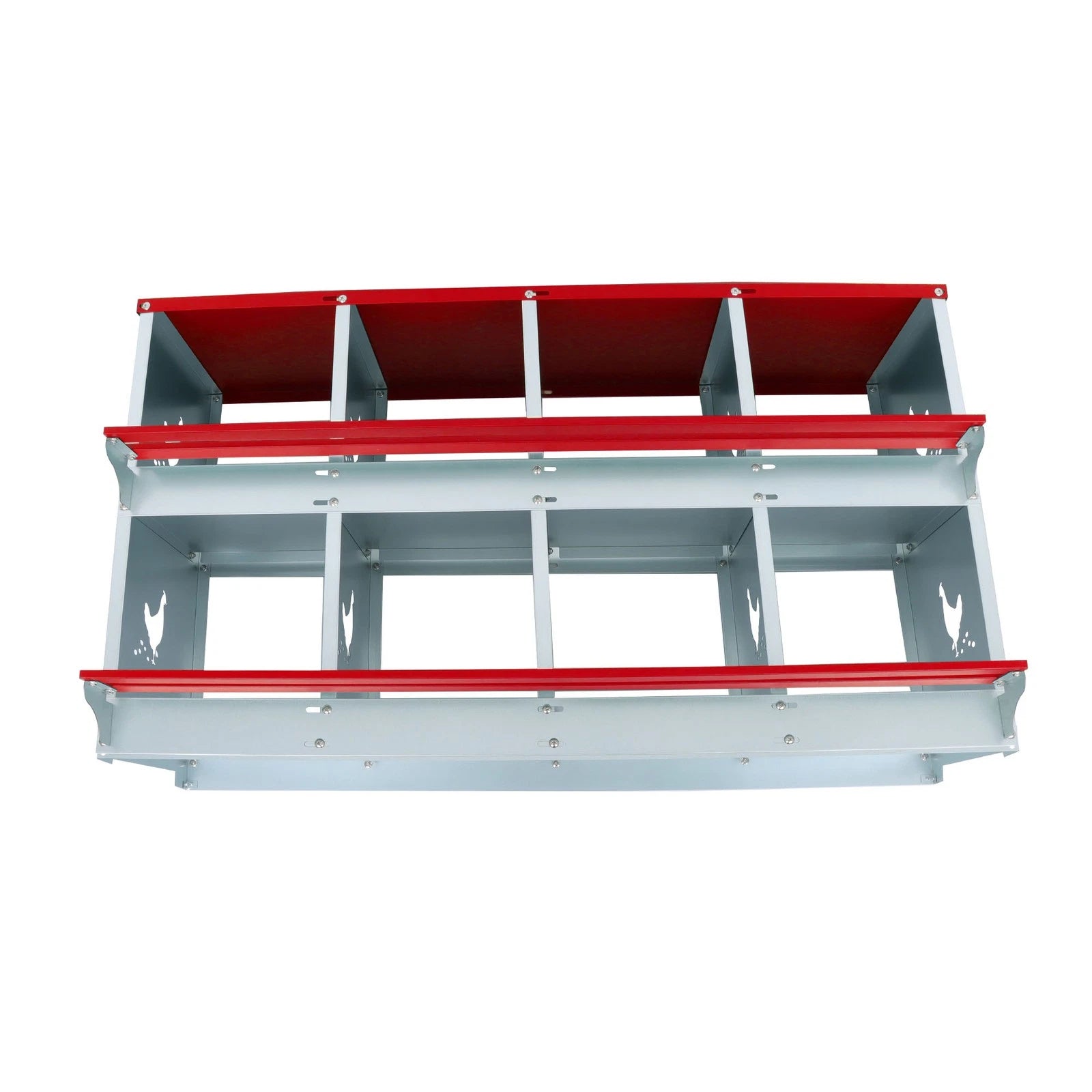 8 Compartment Metal Poultry Nest Box for Hens (Wall Mount)