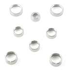 8x Air Conditioner Switch Knob Trim Silver for GMC Sierra (2014-2018)