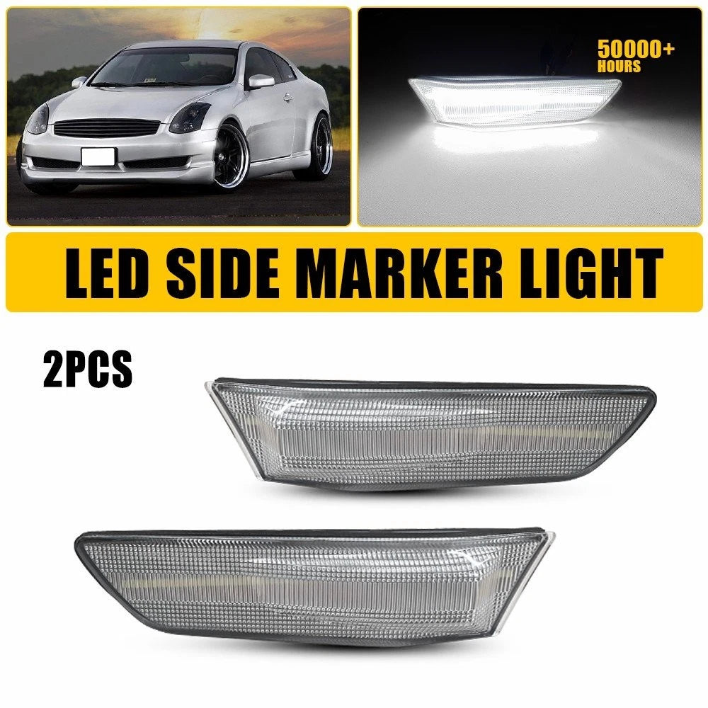 LED Bumper Side Marker Lights for Infiniti G35 2D Coupe (2003–2007)