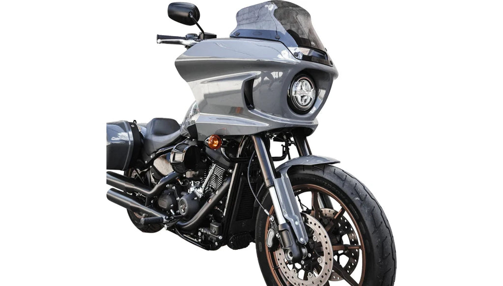Klock Werks 8" Dark Smoke Flare Windshield for Harley Low Rider ST (2022–2023)