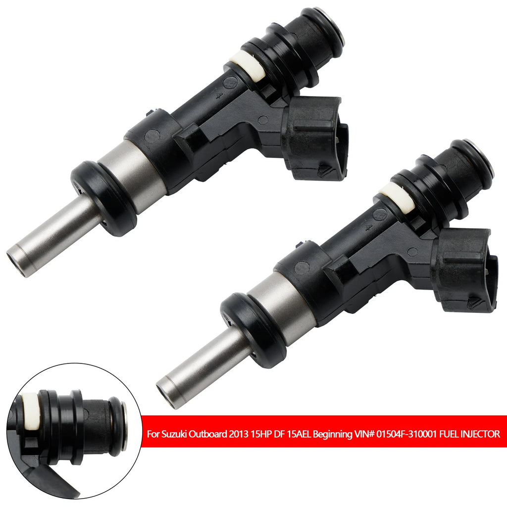2X Fuel Injector 15710-89L00 for Suzuki Outboard DF 15HP 9.9HP 20HP