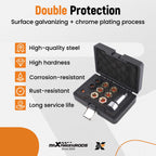 8x Thread Chaser Set for Axle/Wheel Studs M20x1.25-M24x2.0