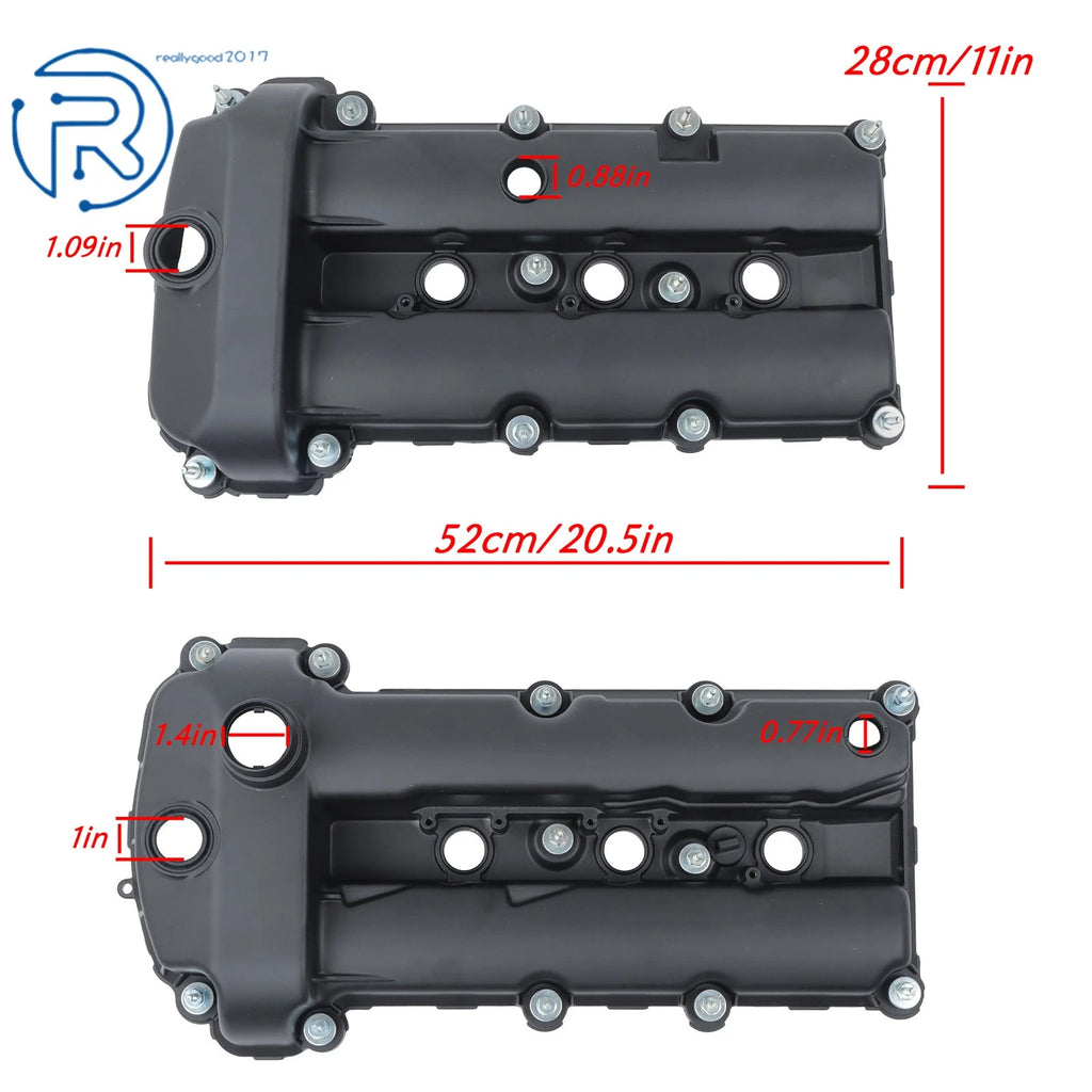 Set of 2 Valve Covers for Jaguar S-Type (2002-2008)