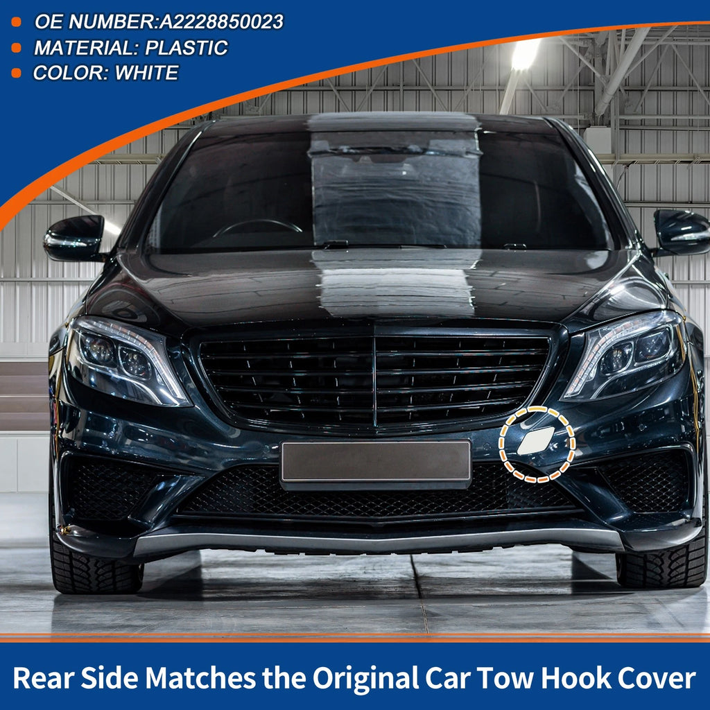 Tow Hook Cover for Mercedes S W222 (2014–2017) No.A2228850023 White