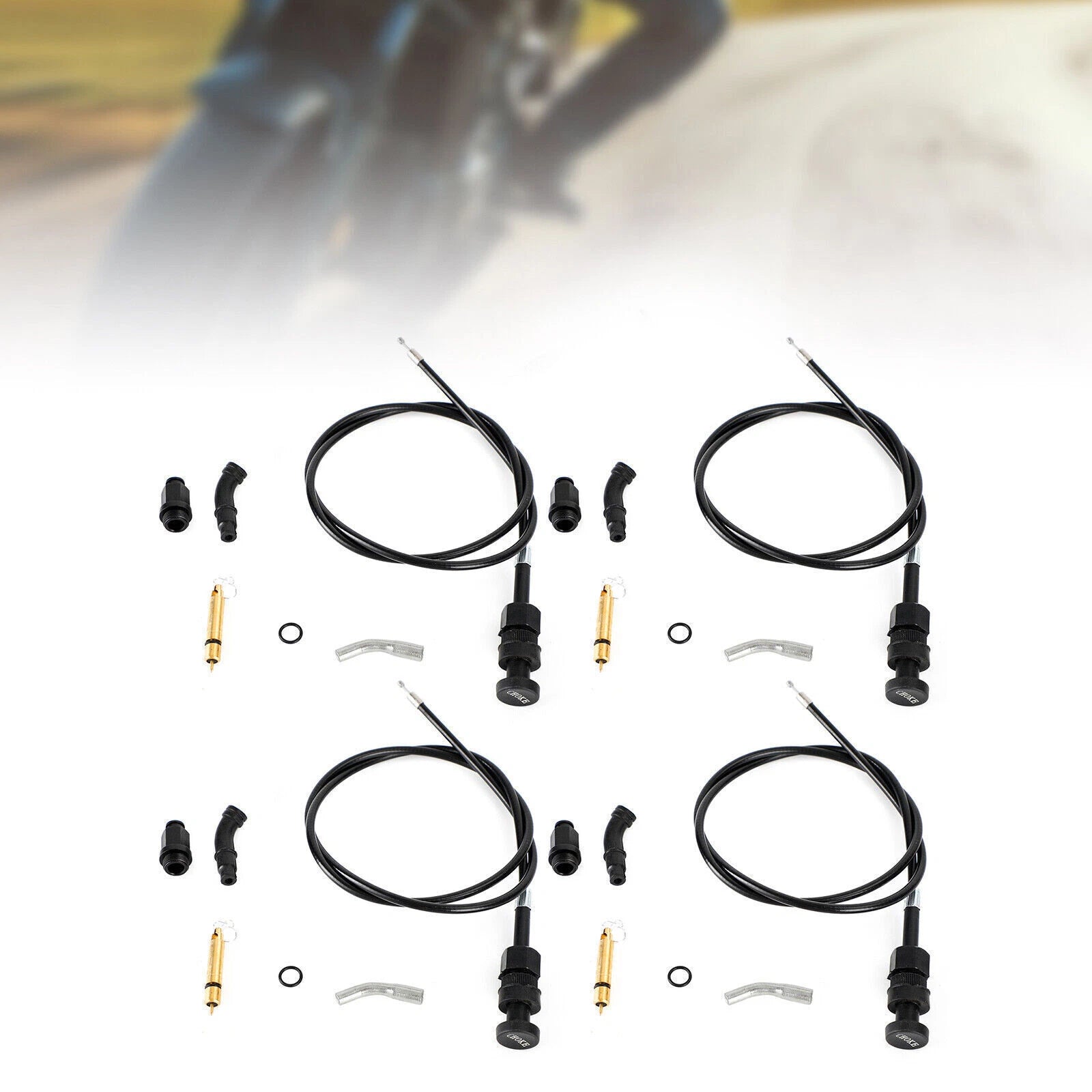 4X Carburetor Choke Cable Plunger Kit for Honda Rancher TRX350 (2000–2006)