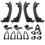 Front and Rear Outside Door Handles Black for BMW X5 (2000–2006)
