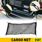 Set of 2 Cargo Envelope Nets for Universal Car Interior Accessories