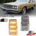 2X Clear Amber LED Side Marker Lights for Chevy Impala/Caprice (1981–1985)
