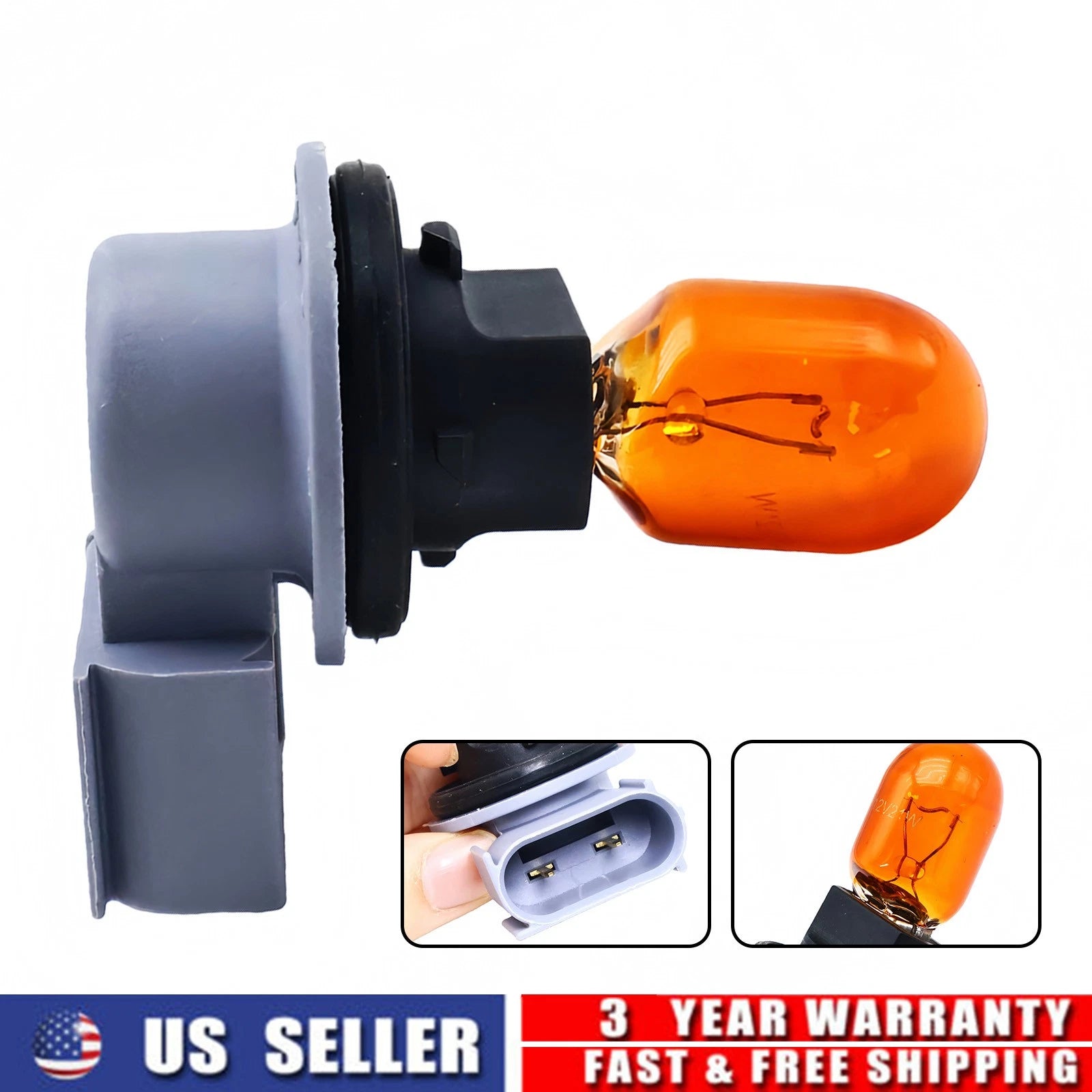 Turn Signal Light Socket & Bulb for Ford Escape (2013–2019)