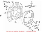 Rear Parking Brake Shoe for Dodge Nitro (2007–2011) 68003589AA
