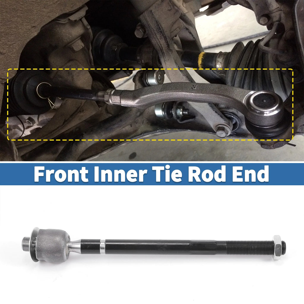 2X Front Inner Tie Rod End Links for Nissan Pathfinder, INFINITI QX60